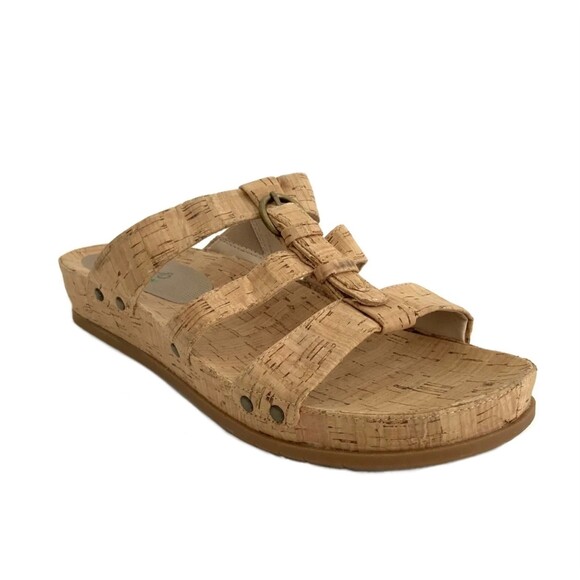 Baretraps Sandals Cella Cork Open Toe Mule Tan 11 - Picture 1 of 10
